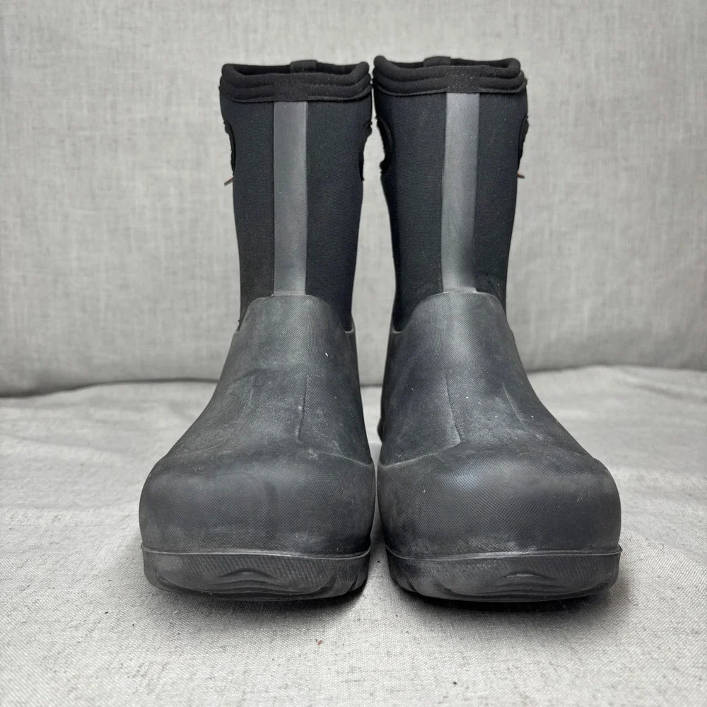 Bogs Neo-Classic Rain Boots Solid Black Waterproof Insulated Winter Boots Size 5